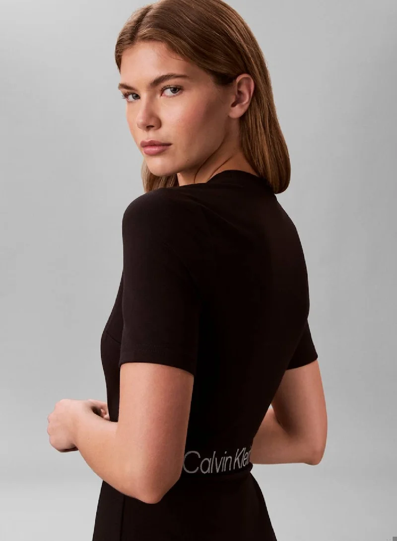 Calvin Klein Jeans  Milano Short Sleeves Dress for Women | Best Price UAE